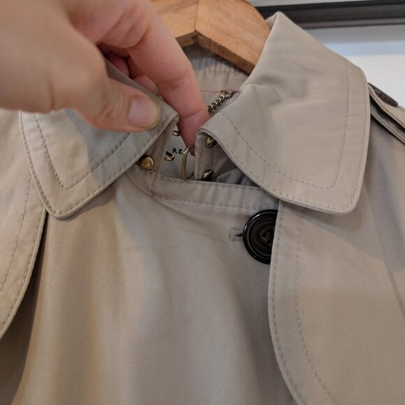 Banana Republic Trench Coat Tan Neutral Rain Fall Winter Chic Long Tailored - Picture 4 of 10